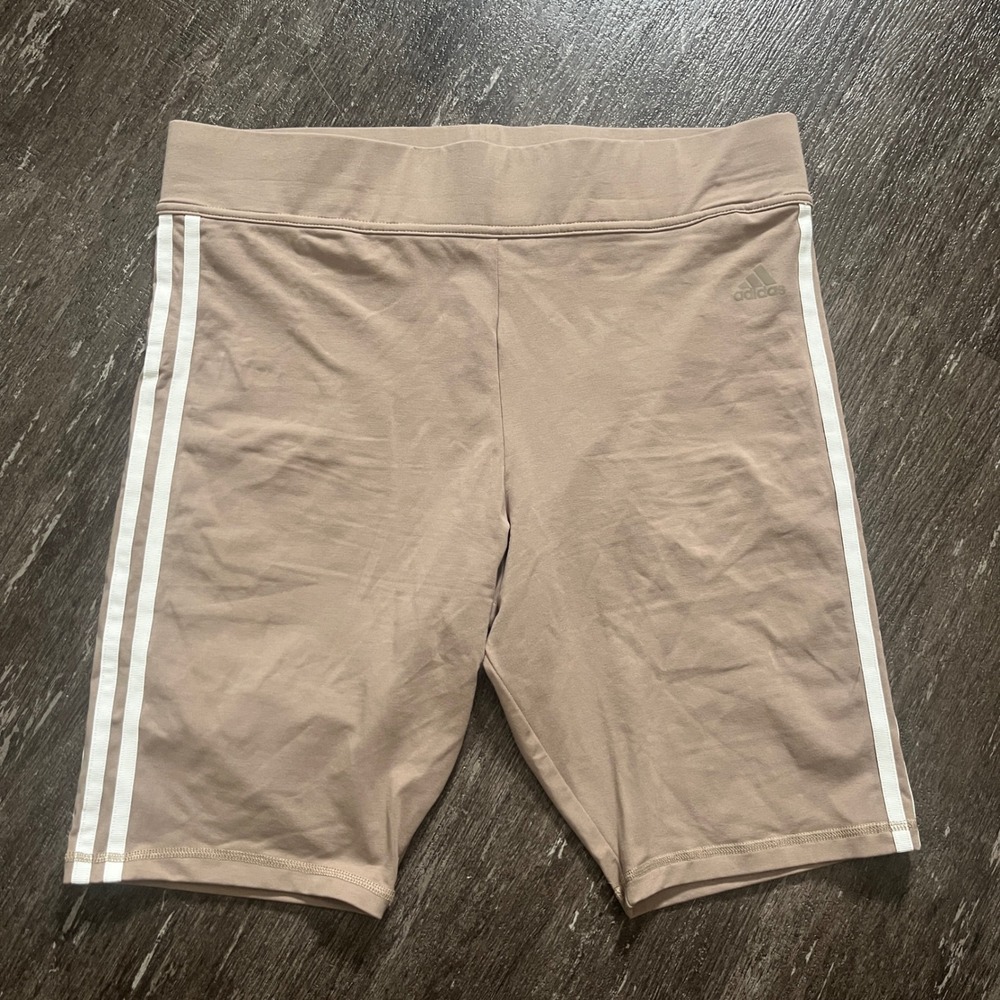 Adidas Women's Bike Shorts XL Extra Large 3 Stripe Activewear Athleisure